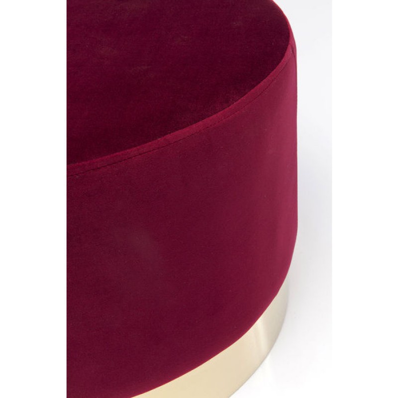 Stool Cherry Bordeaux Brass Ø55cm